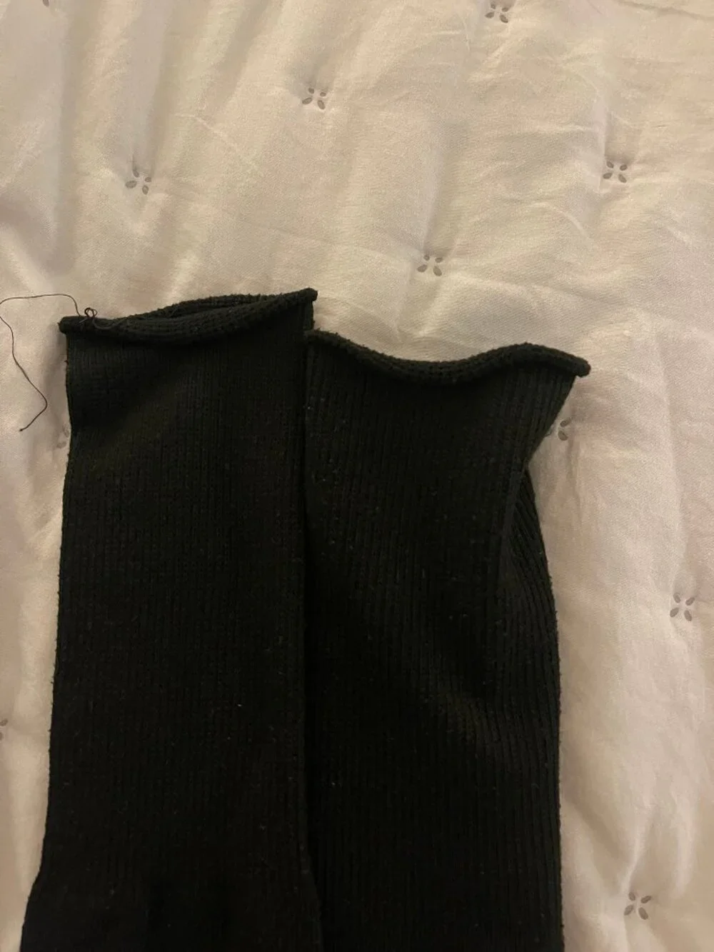 Adidas Black Soccer Socks Youth Approximately 21 Inches